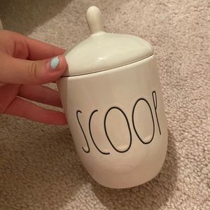 Rae Dunn scoop decor